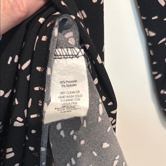 Black Patterned Dress - Picture 3 of 4